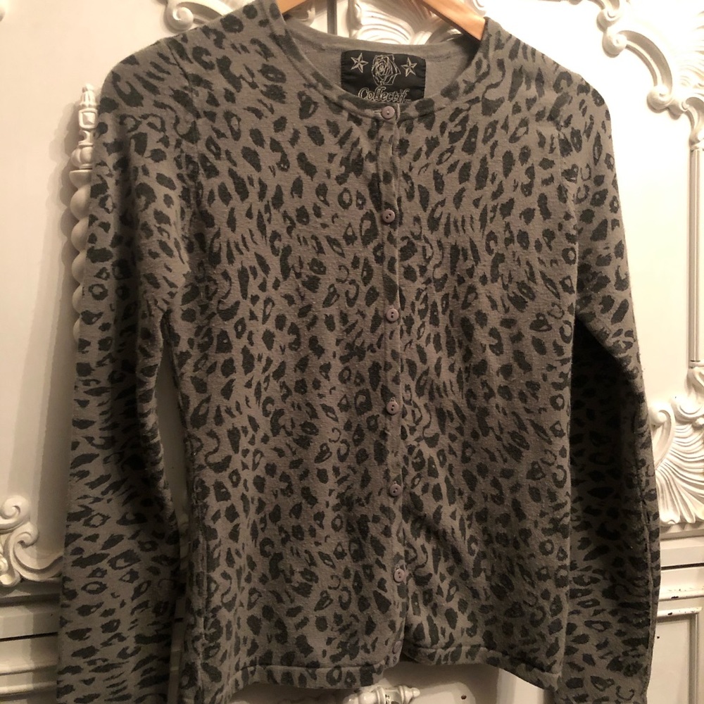 Leopard Print Cardigan
